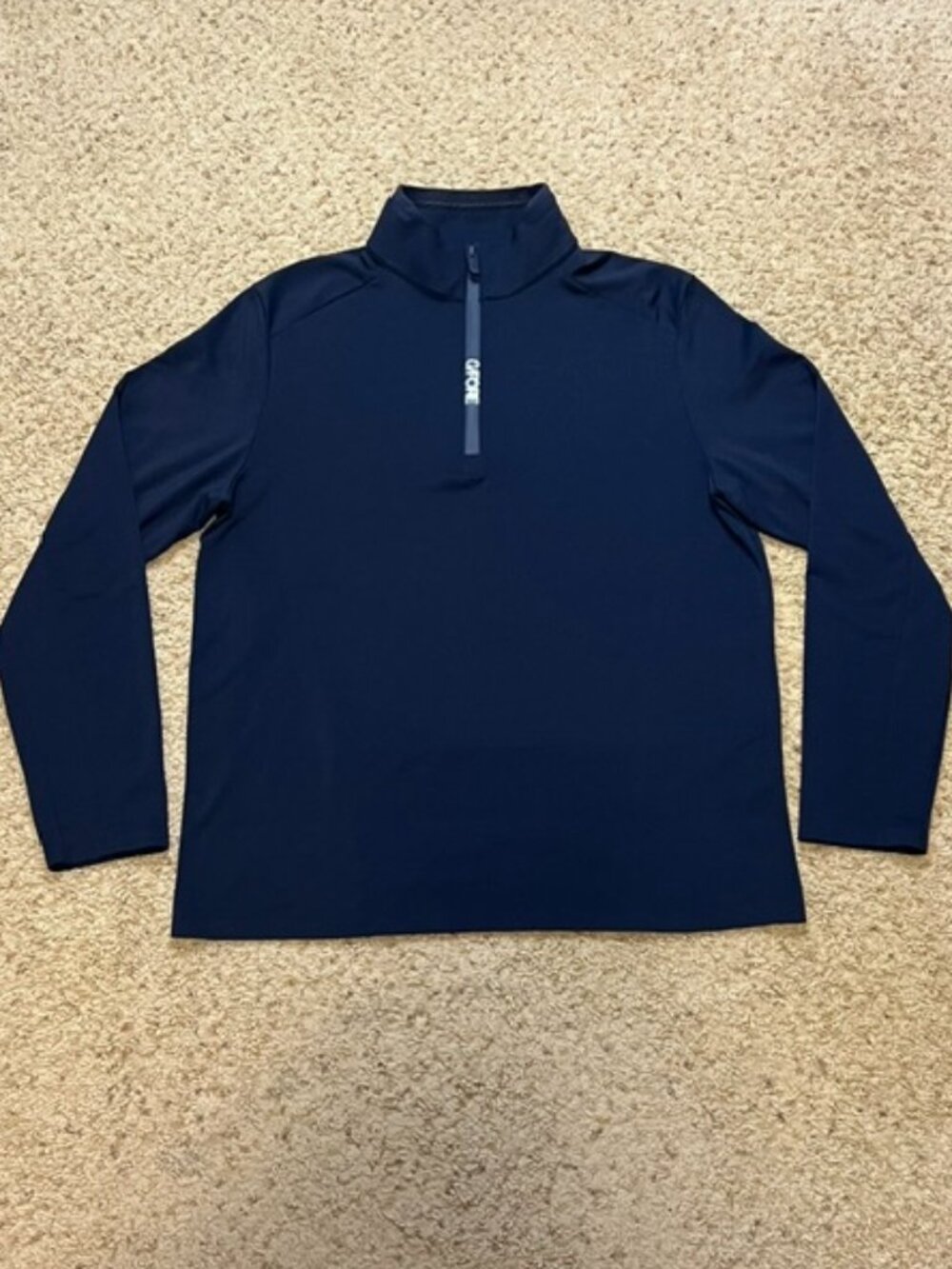 G/Fore Men Blue Brushed Back Tech Performance 1/4 Zip Pullover Size Large L EUC